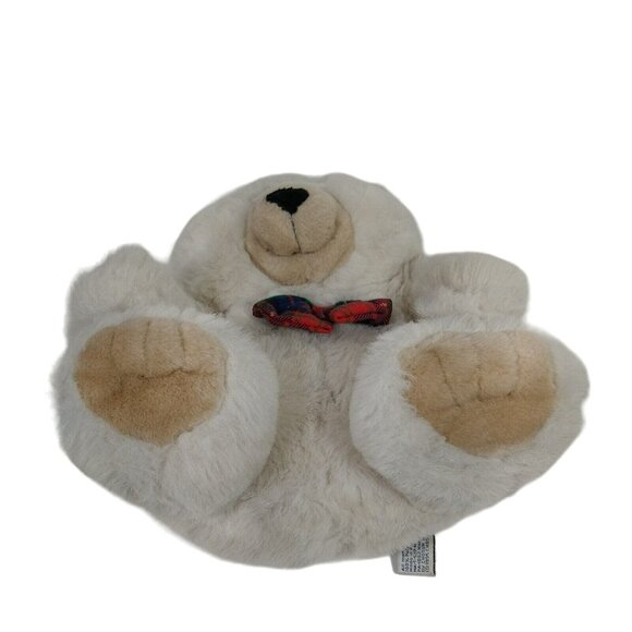 Vtg 1995 Chosun Just Friends Teddy Bear Tan Plaid BowTie Plush Stuffed Animal - Picture 3 of 6